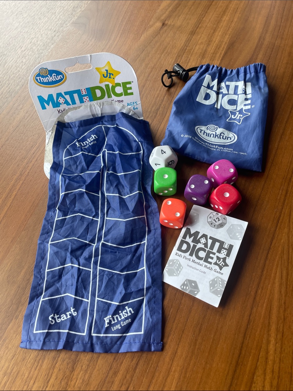 Think! Math Dice Jr. Kids Learning Game - Blue - Educational Dice Set